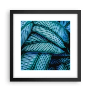 Poster in einem schwarzem Rahmen - Lebenslinien - 30x30 cm