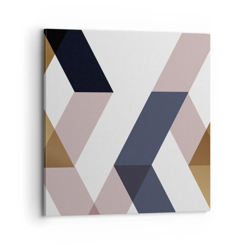 Bild auf Leinwand - Leinwandbild - Ebenen und Winkel - 70x70 cm