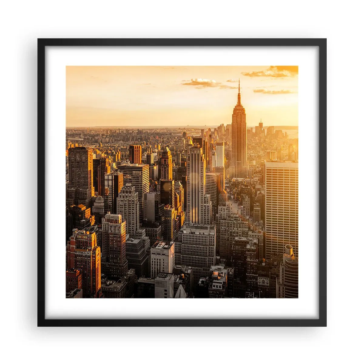 Poster in einem schwarzem Rahmen - In der Sonne wachsen - 50x50 cm