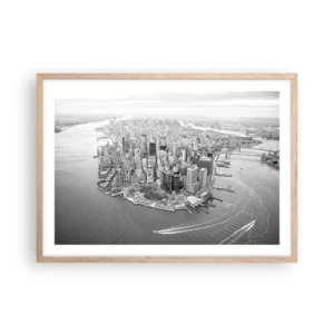 Poster in einem Rahmen aus heller Eiche - Und wie kann es man nicht lieben? - 70x50 cm