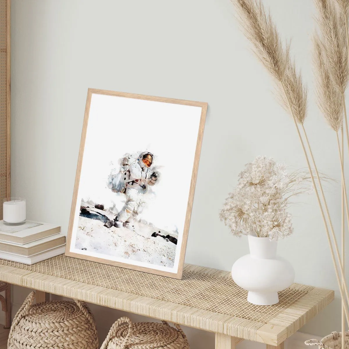 Poster in einem Rahmen aus heller Eiche - Bote der Erde - 61x91 cm