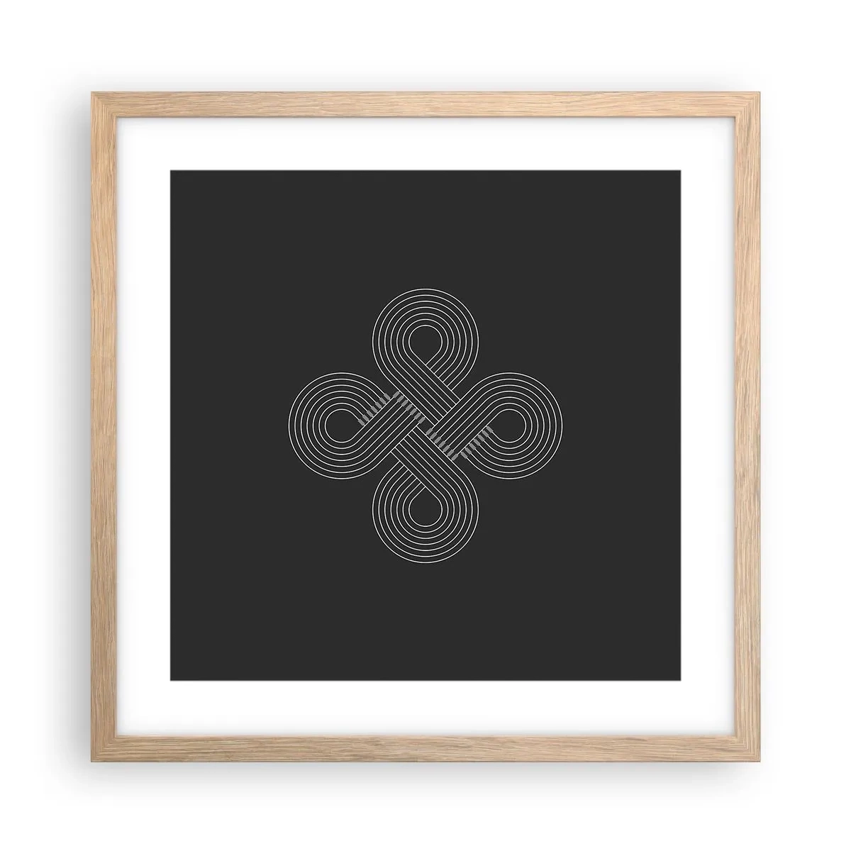 Poster in einem Rahmen aus heller Eiche - Im keltischen Geist - 40x40 cm