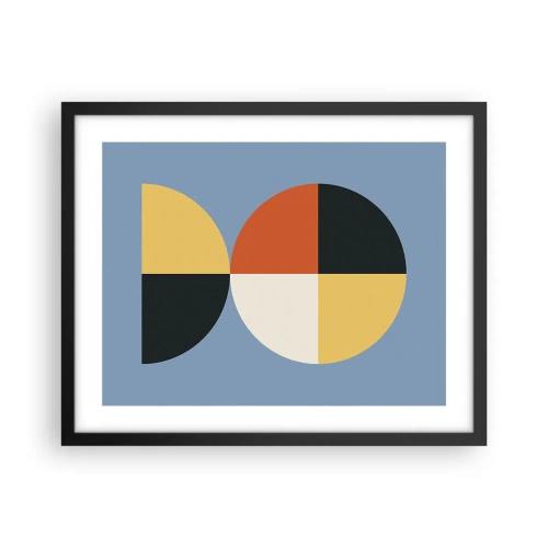 Poster in einem schwarzem Rahmen - Beobachte und zähle - 50x40 cm