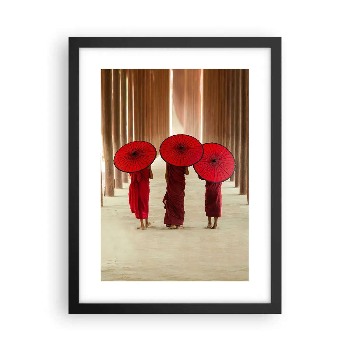 Poster in einem schwarzem Rahmen - Auf dem Weg ins Reine Land - 30x40 cm