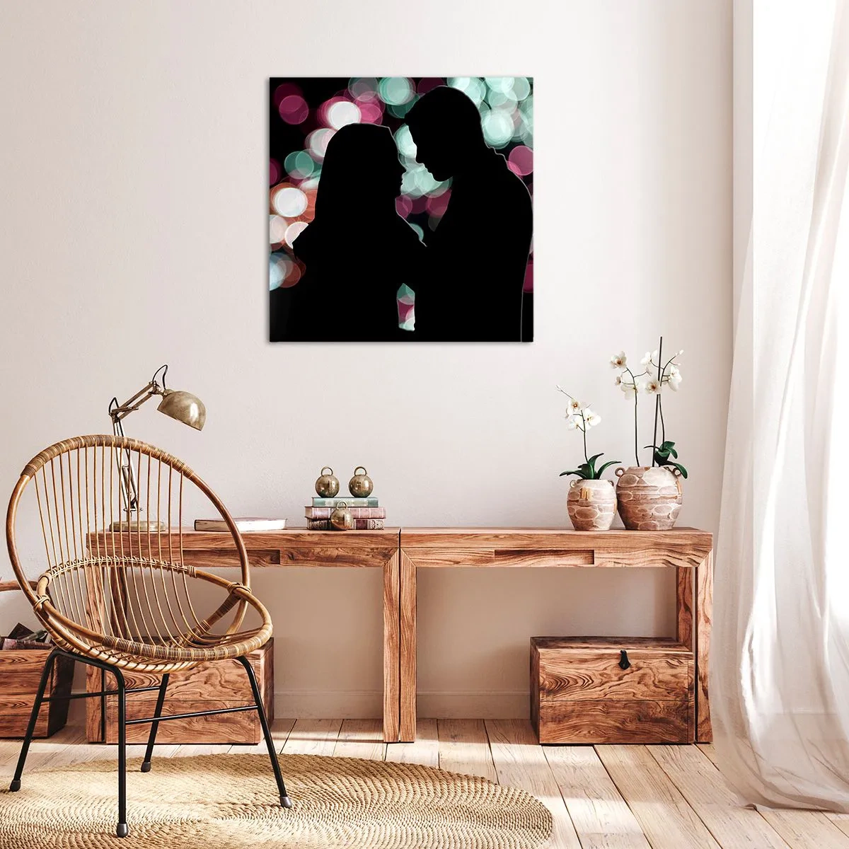 Bild auf Leinwand - Leinwandbild - Jawohl! - 40x40 cm