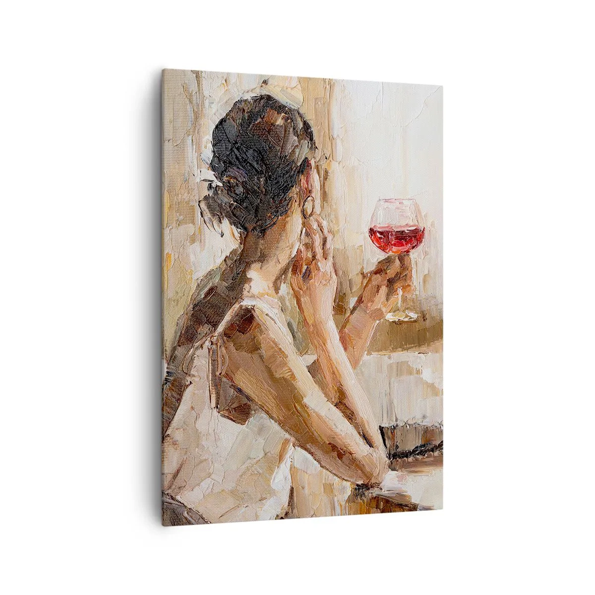 Bild auf Leinwand - Leinwandbild - Der Geschmack eines guten Moments - 70x100 cm