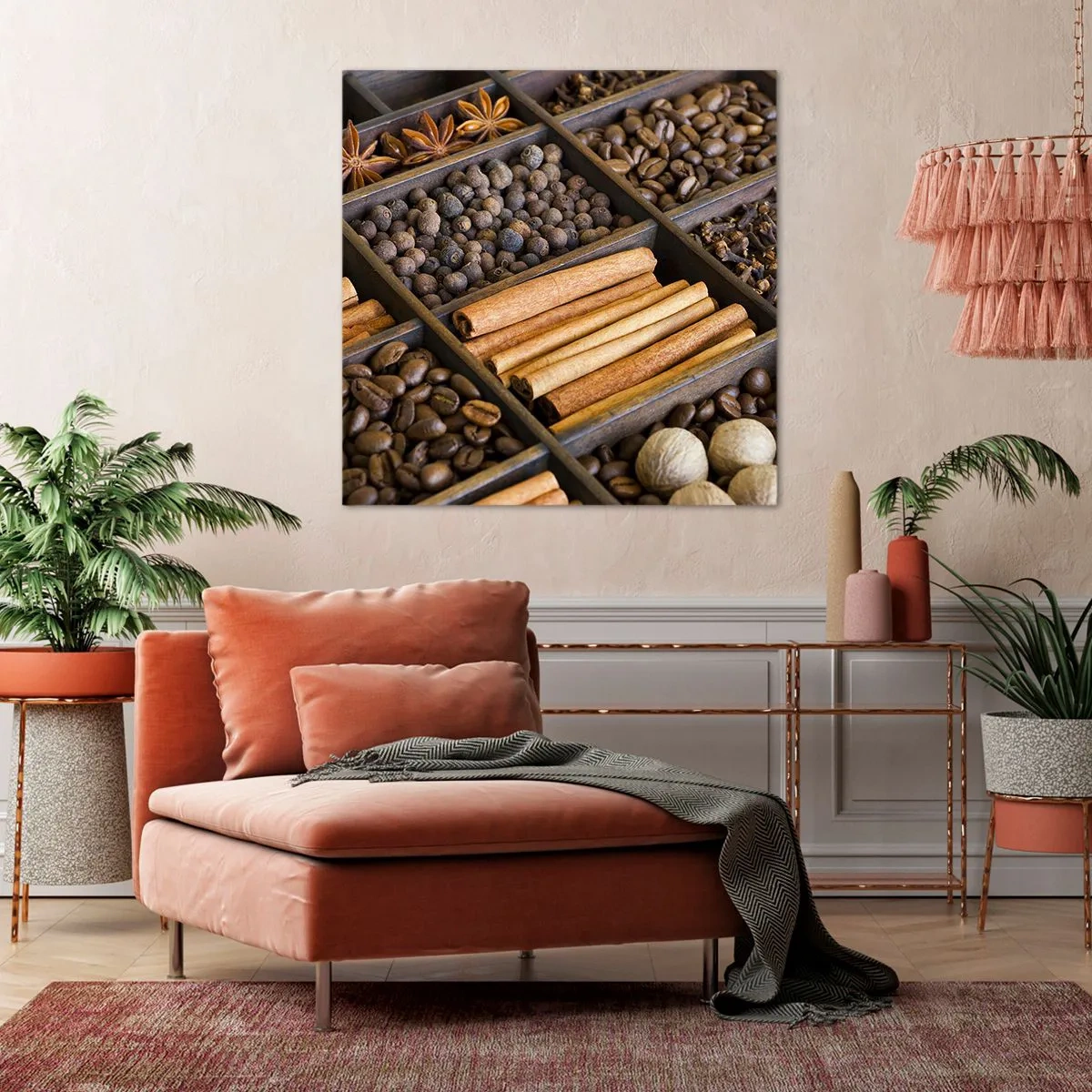 Bild auf Leinwand - Leinwandbild - Eine Fundgrube an Aromen - 50x50 cm