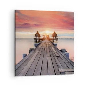 Bild auf Leinwand - Leinwandbild - Westen im Osten - 50x50 cm
