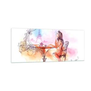 Glasbild - Bild auf glas - Pariser Chic - 100x40 cm