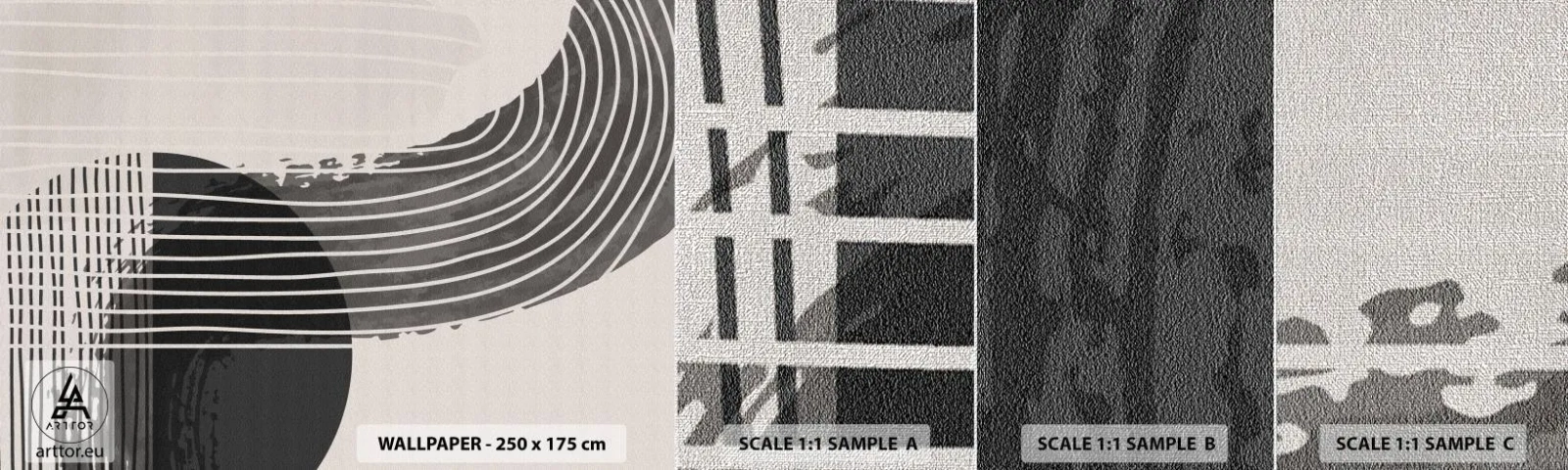 Fototapeten Muster Premium Canvas - Hin und zurück - Minimalismus, Abstraktion, Stück - 100x30 cm