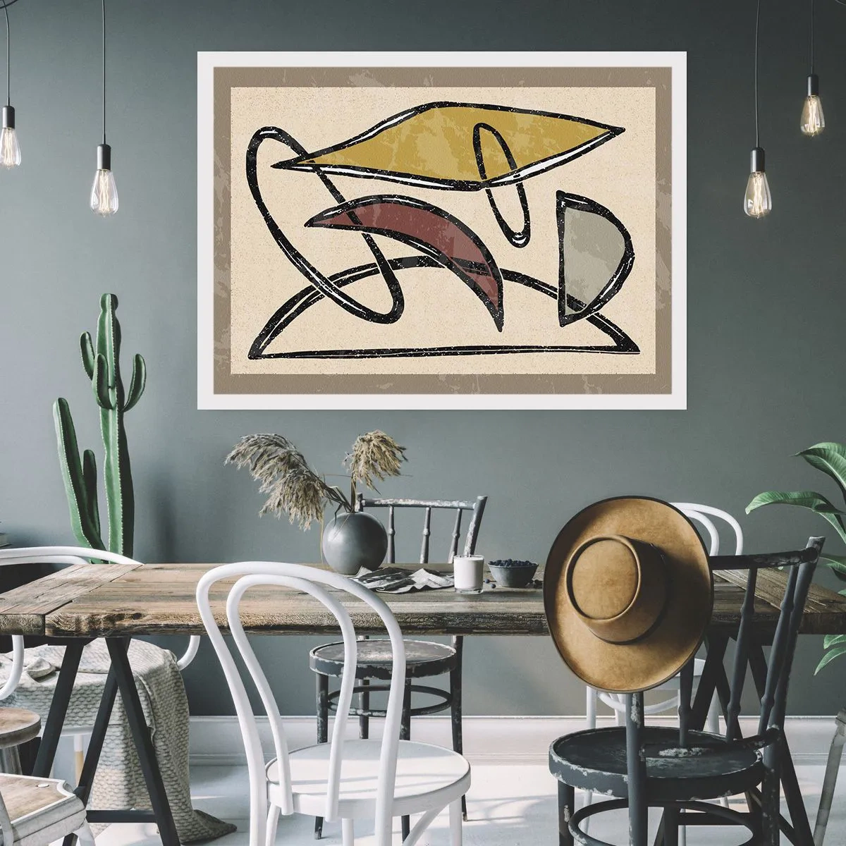 Poster - Vertikale und Horizontale - 40x30 cm