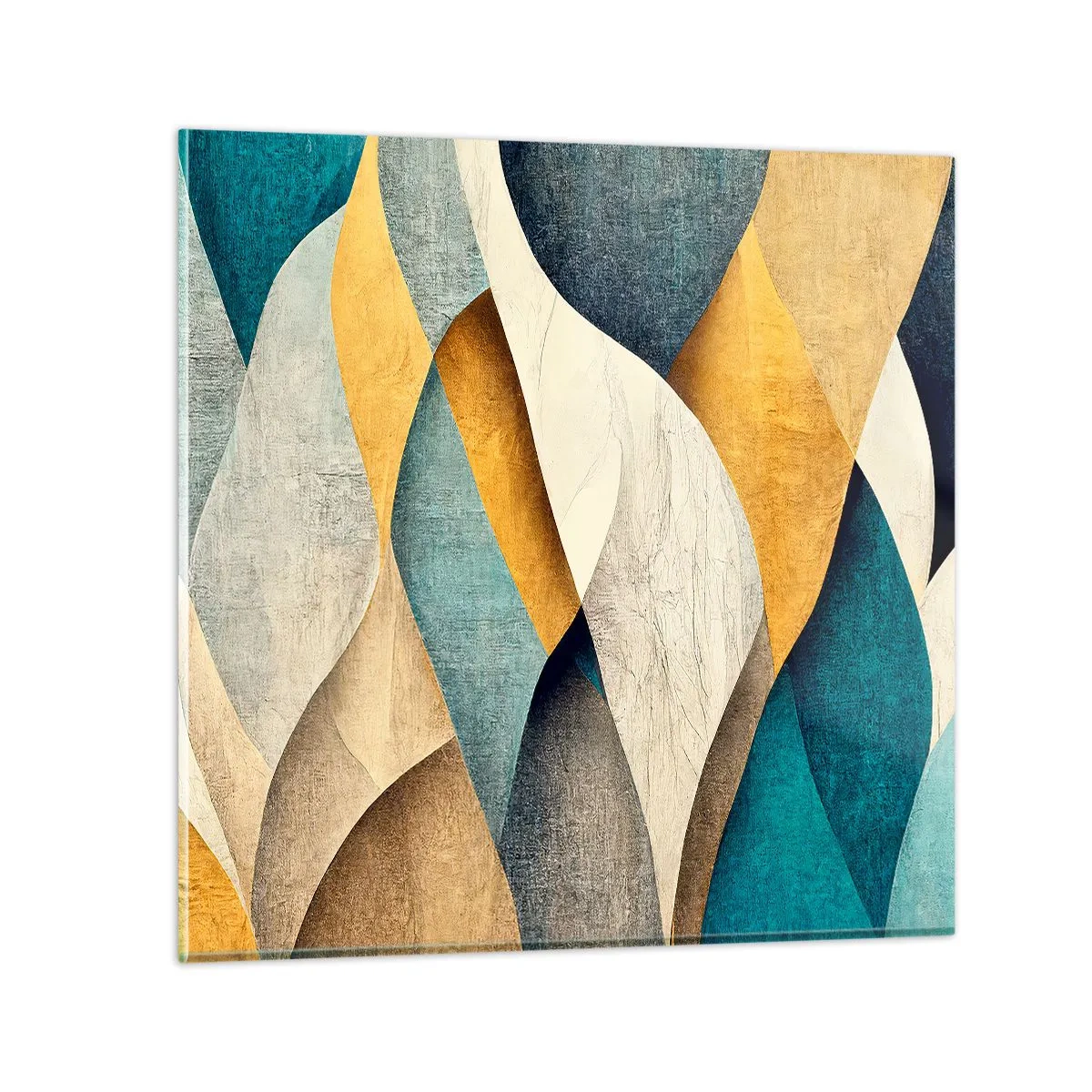 Glasbild - Bild auf glas - Rhythmus und Welle - 50x50 cm