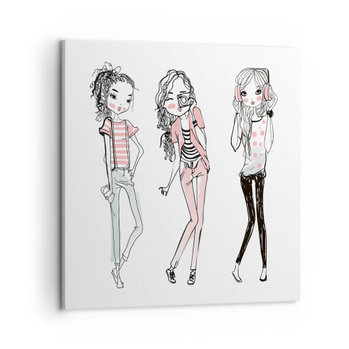 Bild auf Leinwand - Leinwandbild - Es wird, es wird Spaß machen - 50x50 cm