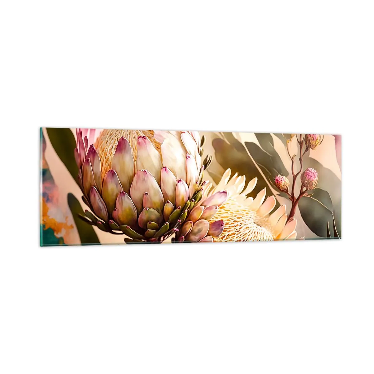 Glasbild - Bild auf glas - Zärtlich umarmt - 90x30 cm