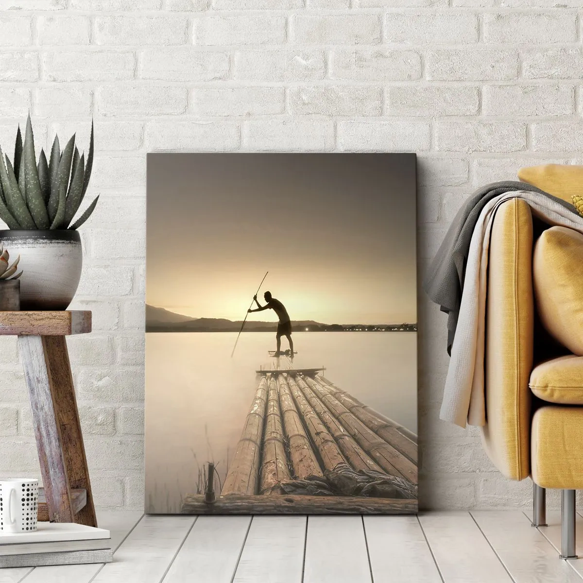 Bild auf Leinwand - Leinwandbild - Vor dem schlafen gehen - 65x120 cm