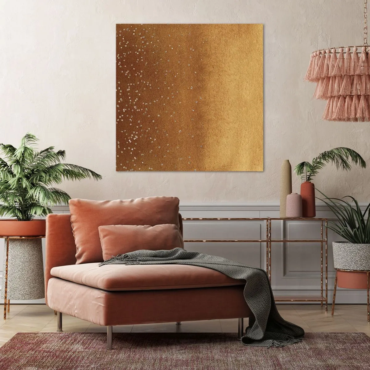 Bild auf Leinwand - Leinwandbild - Die Geburt des Lichts - 60x60 cm