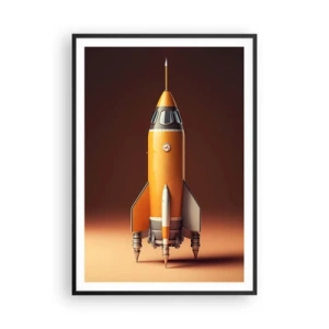 Poster in einem schwarzem Rahmen - Es beginnt mit einem Traum - 70x100 cm