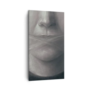 Bild auf Leinwand - Leinwandbild - Ohne ein Wort - 45x80 cm