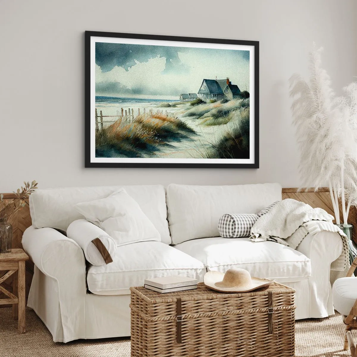 Poster in einem schwarzem Rahmen - Abseits vom Trubel - 91x61 cm