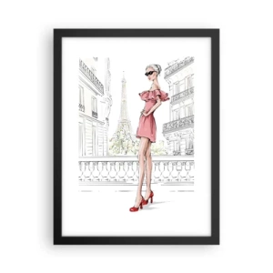 Poster in einem schwarzem Rahmen - Modekunst - 30x40 cm