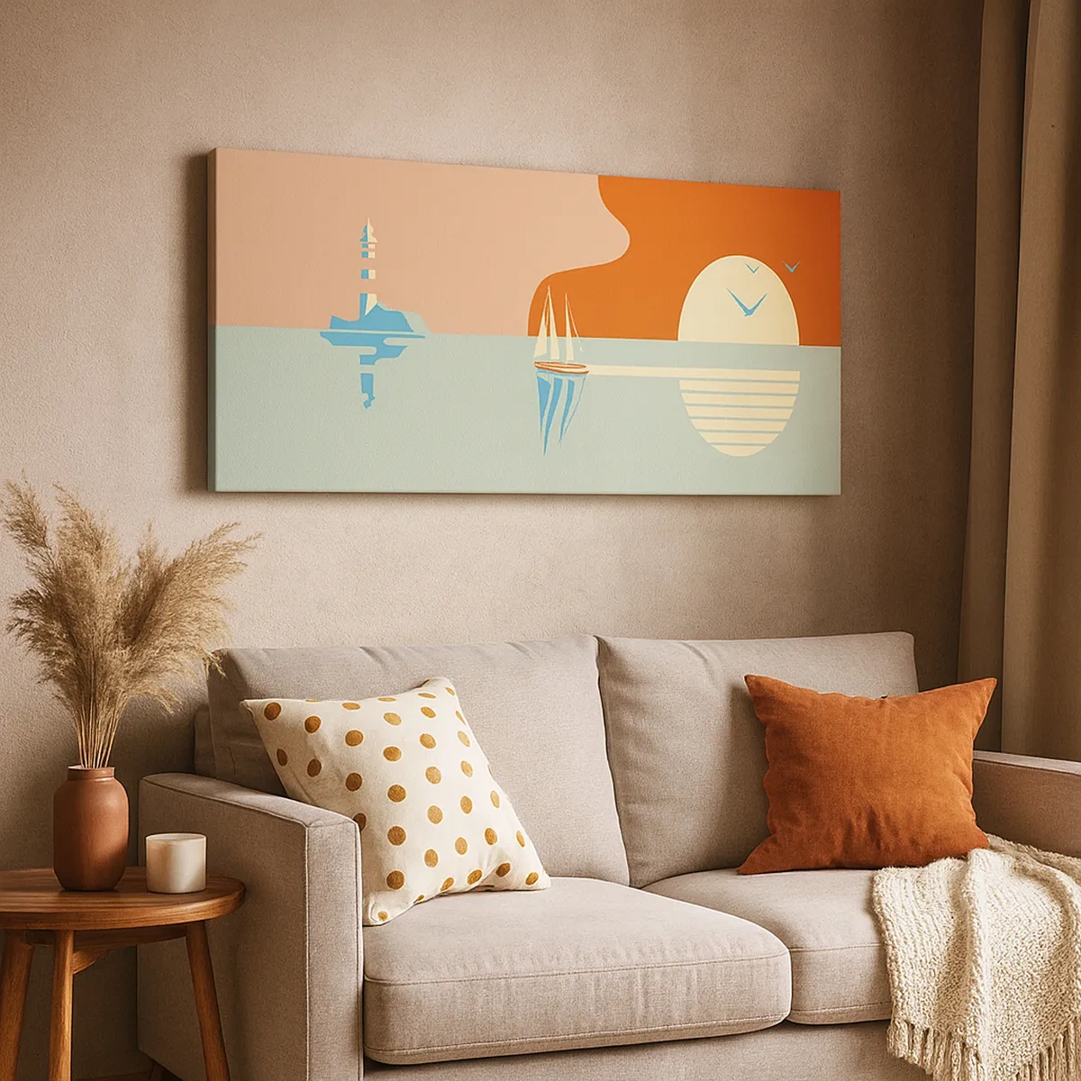 Bild auf Leinwand - Leinwandbild - Die perfekte Meereslandschaft - 30x30 cm