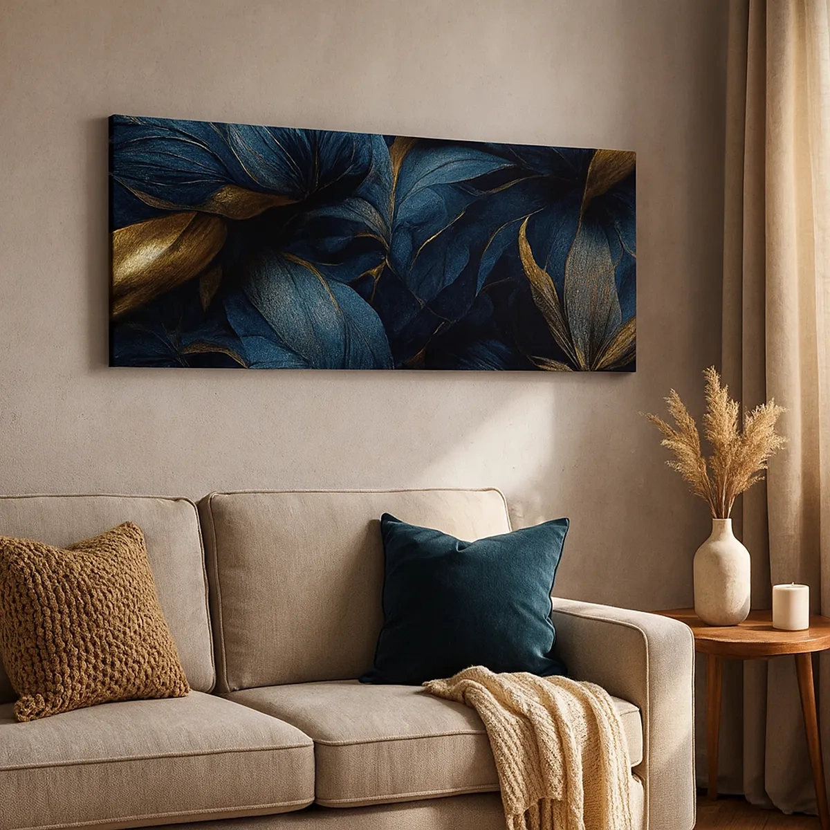 Bild auf Leinwand - Leinwandbild - Mit Gold gefüttert - 30x30 cm