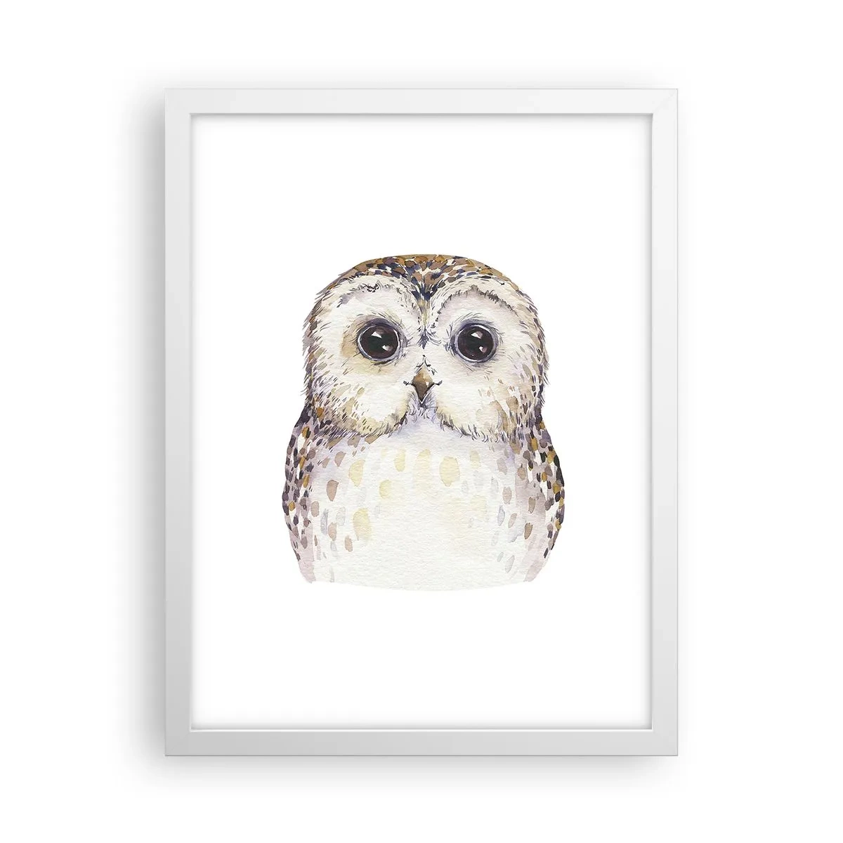 Poster in einem weißen Rahmen - Schau mir in die Augen - 30x40 cm