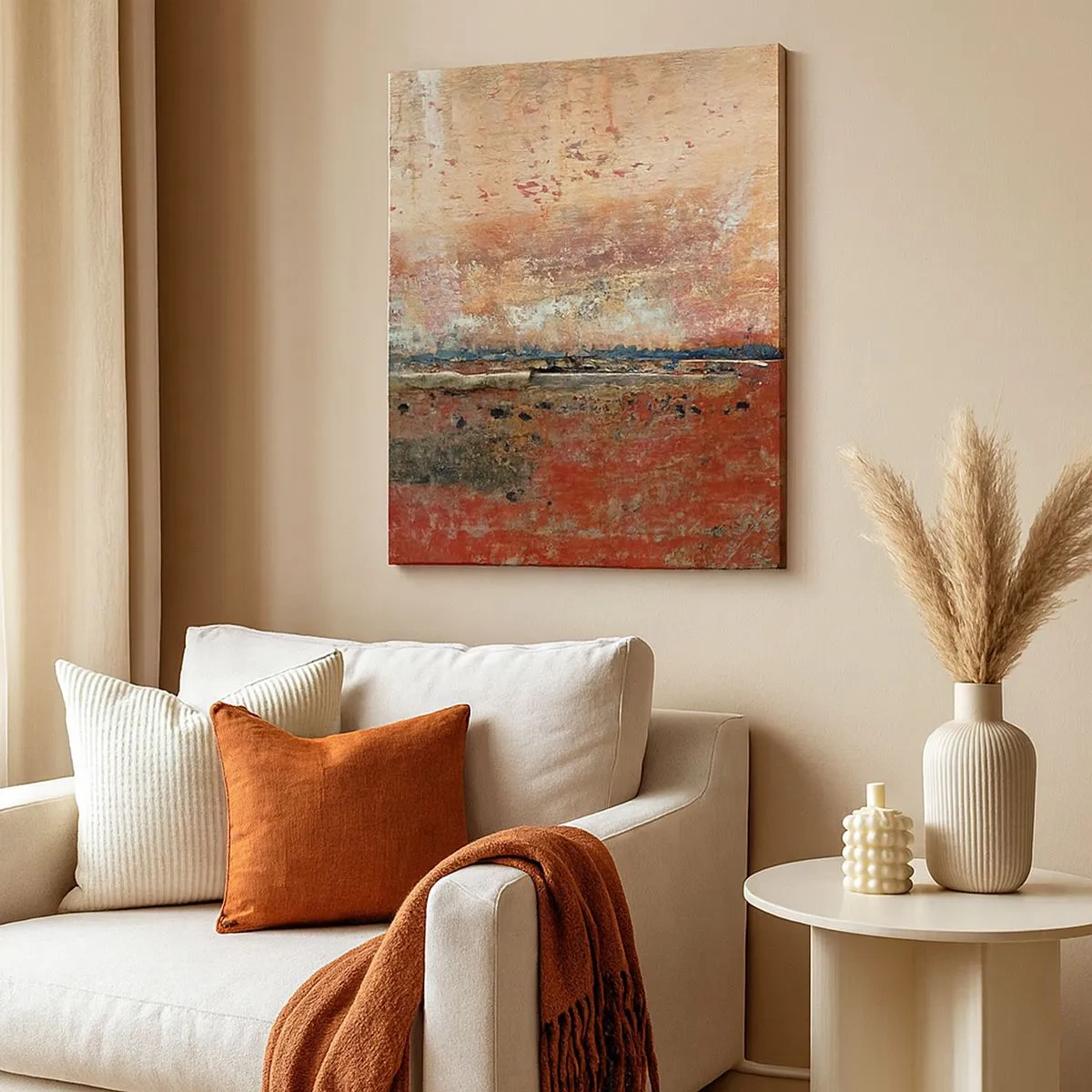 Bild auf Leinwand - Leinwandbild - Vielleicht liegt es am Meer - 30x30 cm