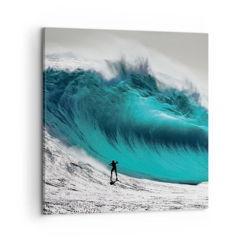 Bild auf Leinwand - Leinwandbild - Herausforderung angenommen - 60x60 cm