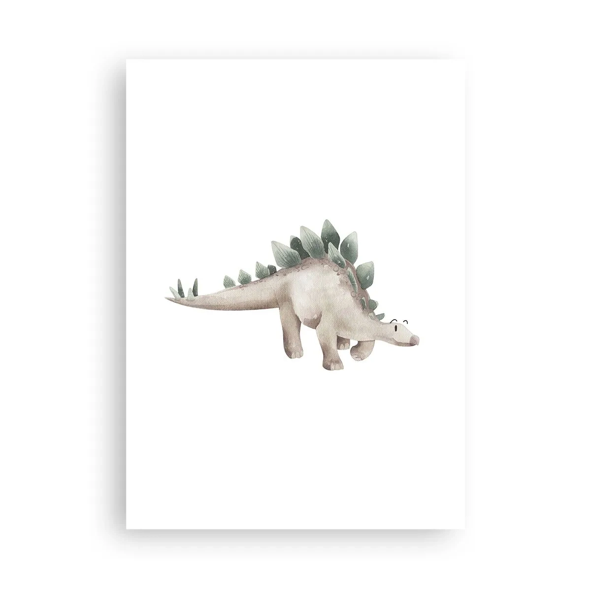 Poster - Aquarell-Dinosaurier im minimalistischen Stil - 50x70cm - Euer Freund - Moderne Wanddekoration für Wohnzimmer und Schlafzimmer ARTTOR