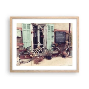 Poster in einem Rahmen aus heller Eiche - Es lebe die Provinz - 50x40 cm