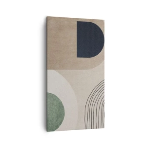 Bild auf Leinwand - Leinwandbild - Sanftheit des Ovals - 45x80 cm