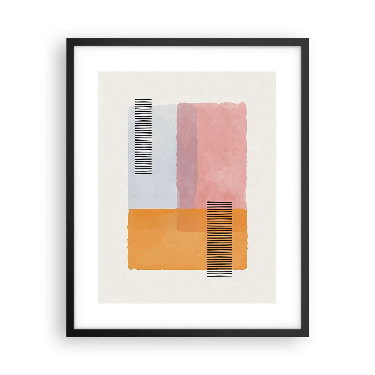 Poster in einem schwarzem Rahmen - Von Ecke zu Ecke - 40x50 cm