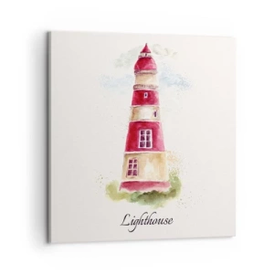 Bild auf Leinwand - Leinwandbild - Das Wetter ringsum ist immer gut - 60x60 cm