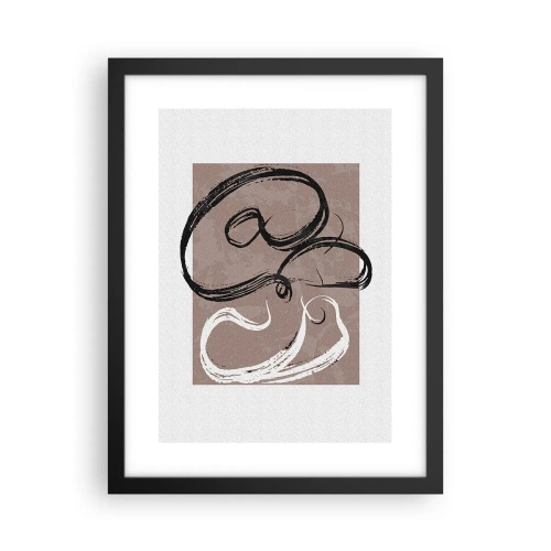 Poster in einem schwarzem Rahmen - Komposition – die Suche nach Fülle - 30x40 cm