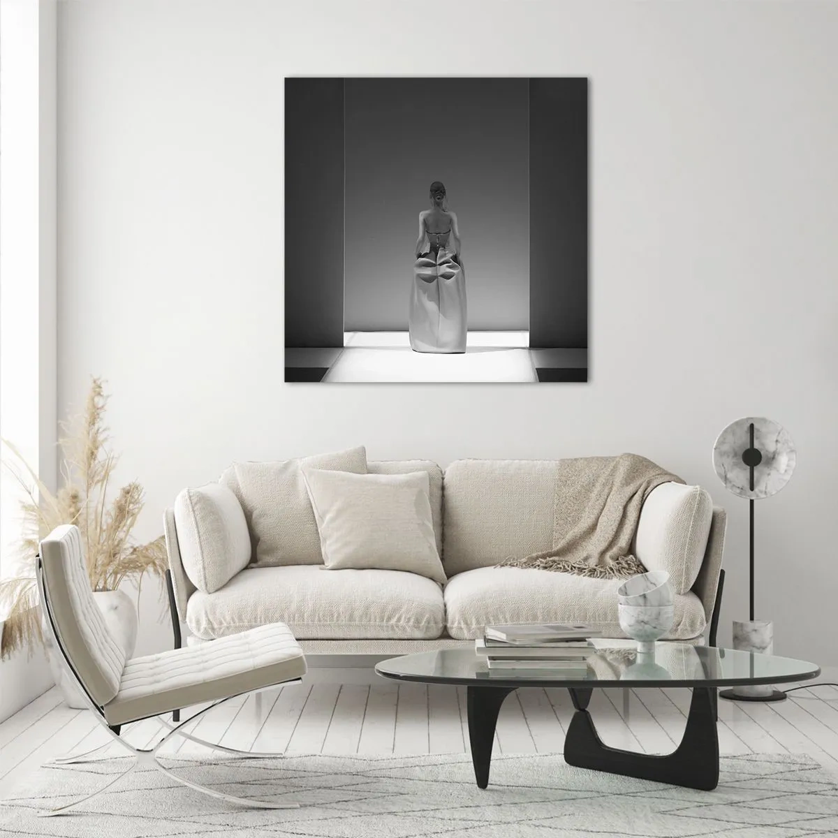 Glasbild - Bild auf glas - Raffinierte Einfachheit - 60x60 cm