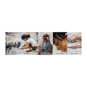 Fototapeten Muster Selbstklebend Deluxe Sticker - Die Kleinen und die Schönsten - Mädchen, Squab, Für Kinder - 100x30 cm