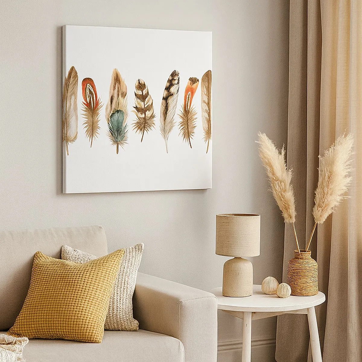 Bild auf Leinwand - Leinwandbild - Eine federleichte Variante - 30x30 cm