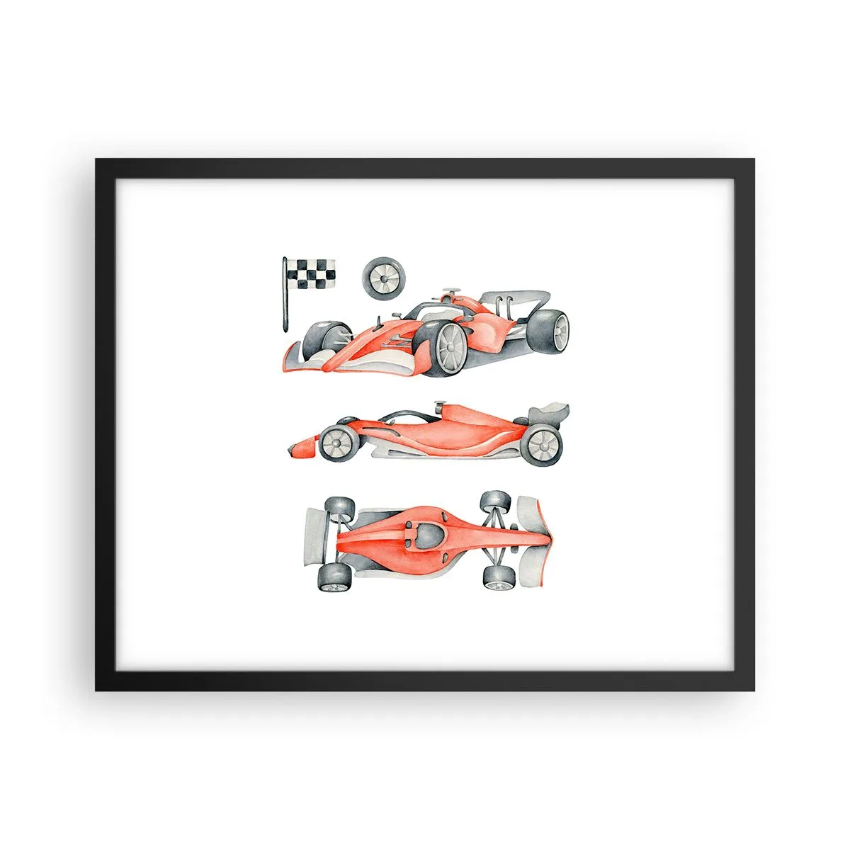 Poster in einem schwarzem Rahmen - Dem Traum folgen - 50x40 cm