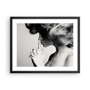 Poster in einem schwarzem Rahmen - Auf sich selbst hören - 50x40 cm