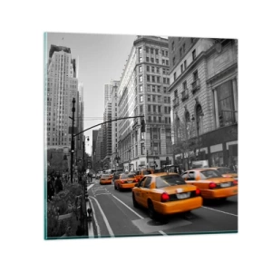 Glasbild - Bild auf glas - Sonnen der Großstadt - 30x30 cm