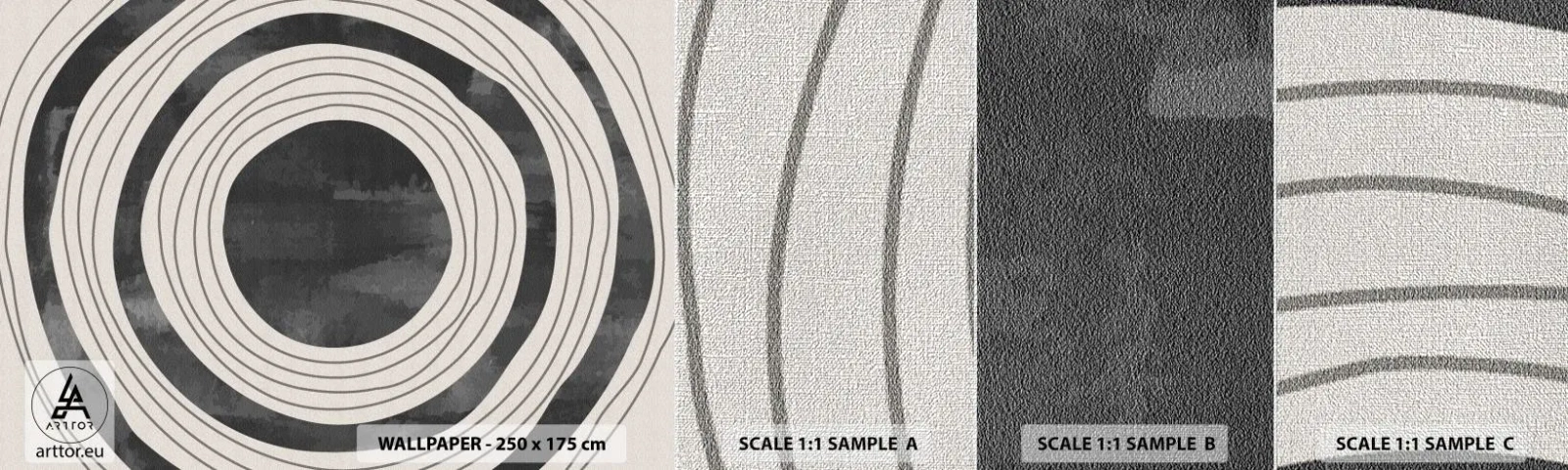 Fototapeten Muster Premium Canvas - Auf den Punkt gebracht - Räder, Minimalismus, Alt - 100x30 cm