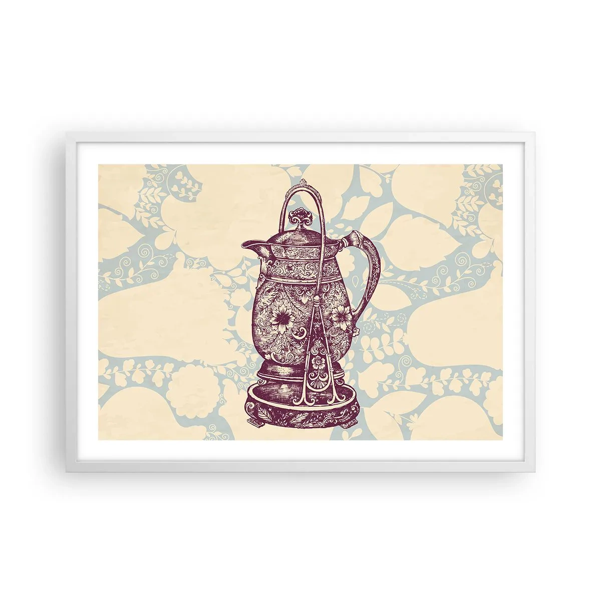 Poster in einem weißen Rahmen - Schönheit des Alltags - 70x50 cm