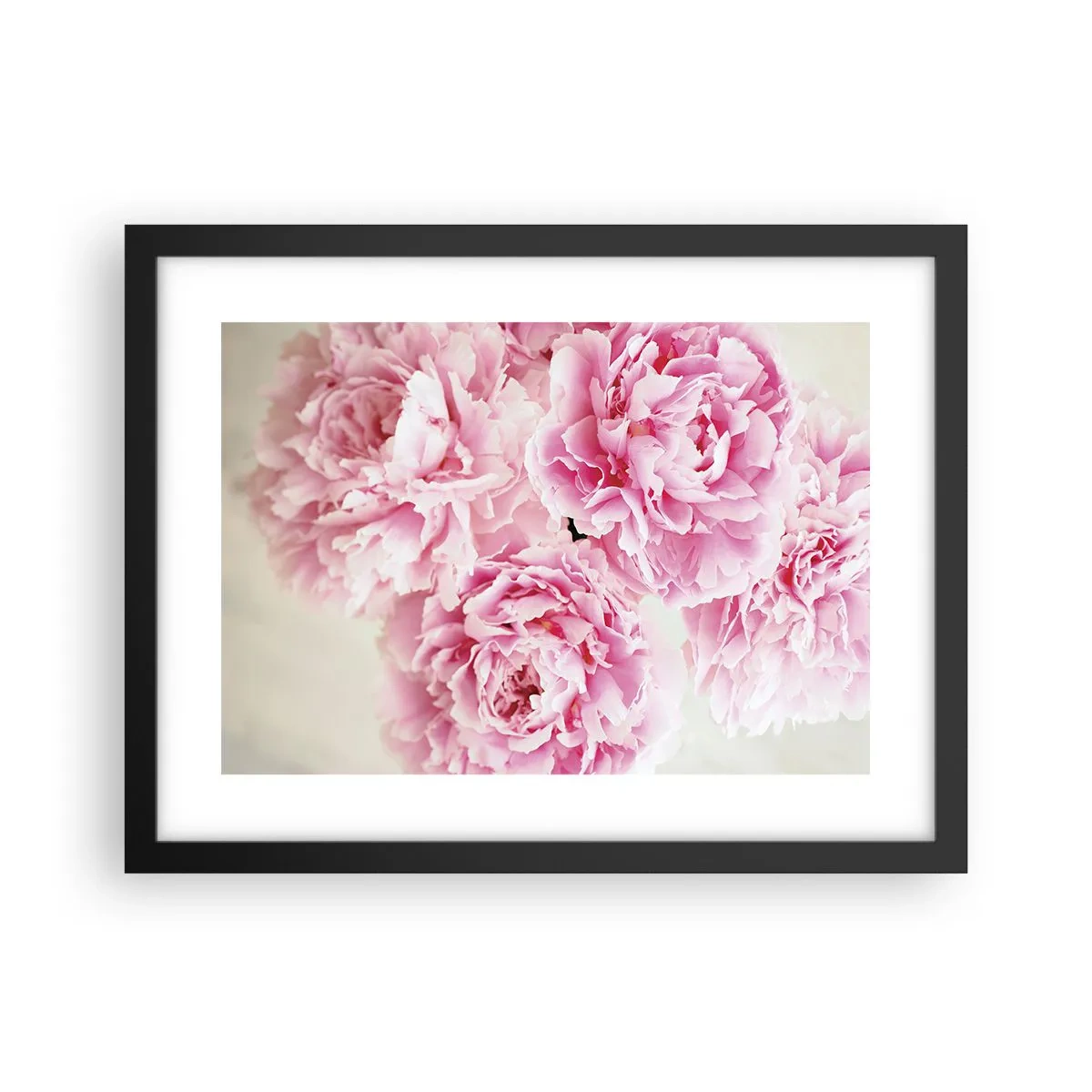 Poster in einem schwarzem Rahmen - In rosa Glamour - 40x30 cm