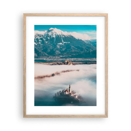 Poster in einem Rahmen aus heller Eiche - Der Anfang eines Märchens - 40x50 cm