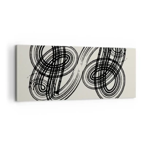 Bild auf Leinwand - Leinwandbild - Es kam spontan heraus - 100x40 cm