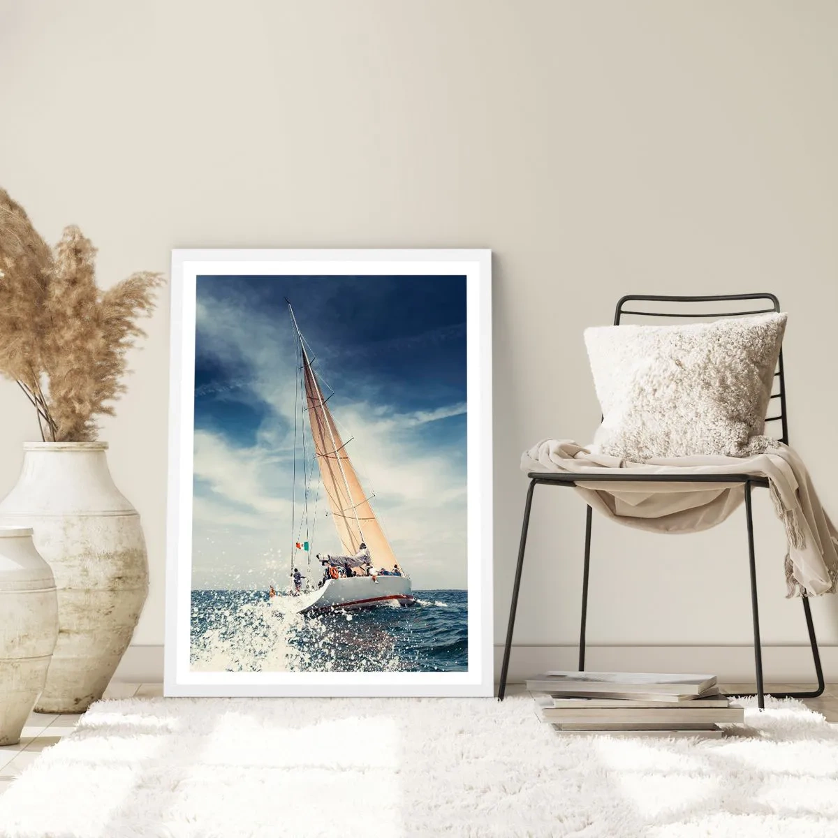 Poster in einem weißen Rahmen - Sie werden uns nicht einholen! - 70x100 cm