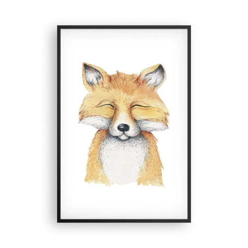 Poster in einem schwarzem Rahmen - Fuchsstimmungen - 61x91 cm