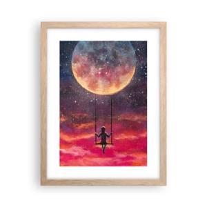 Poster in einem Rahmen aus heller Eiche - Traum - 30x40 cm