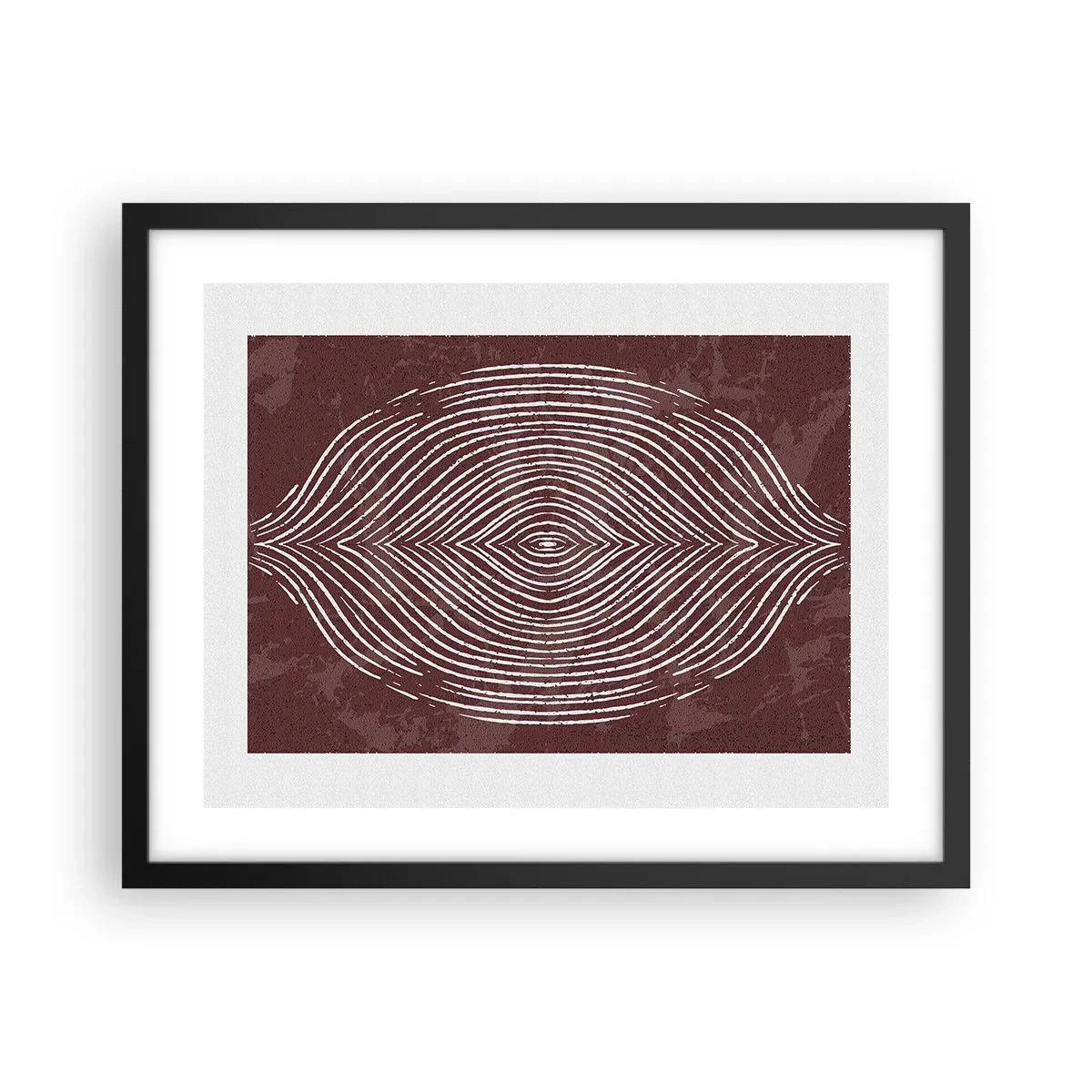 Poster in einem schwarzem Rahmen - Der Raum spricht - 50x40 cm